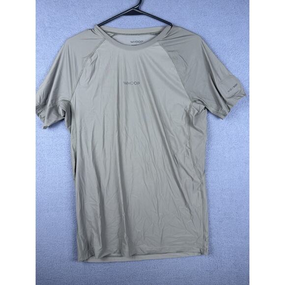 WHOOP 4.0 ANY-WEAR Compression Top Mens Large Green Short Sleeve Running Gym - Picture 1 of 9